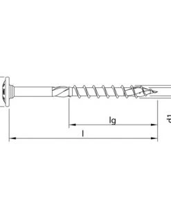 HECO SCHRAUBEN HECO TOPIX Plus Vis à Bois Professionnelle 6,0 X 140 Mm, Filetage Partiel , Tête Ronde Large, T-Drive, Galvanisé Bleu, A3K, 100pcs ( 61151 ) -HECO SCHRAUBEN Soldes 2022 32593060 4