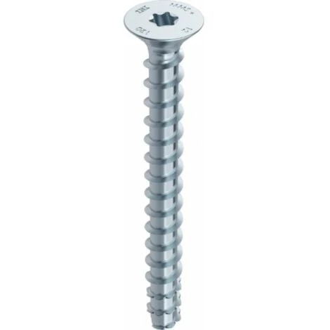 HECO SCHRAUBEN HECO MULTI MONTI Plus F Vis D'ancrage 6,0 X 100 Mm, 50 Pcs. + Vis à Béton, Tête Fraisée, T-Drive, Zingué Bleu, A2K (48503) 1 HECO SCHRAUBEN HECO MULTI MONTI Plus F Vis D'ancrage 6,0 X 100 Mm, 50 Pcs. + Vis à Béton, Tête Fraisée, T-Drive, Zingué Bleu, A2K (48503)