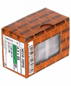 HECO SCHRAUBEN HECO Set De Fixations Pour Terrasse, 80 Pcs + Vis Pour Plancher HECO TOPIX 4,5 X 50 Mm HD 20 + Coffret ( 48716 ) -HECO SCHRAUBEN Soldes 2022 37273220 4