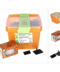 HECO SCHRAUBEN HECO Set De Fixations Pour Terrasse, 80 Pcs + Vis Pour Plancher HECO TOPIX 4,5 X 50 Mm HD 20 + Coffret ( 48716 ) -HECO SCHRAUBEN Soldes 2022 37273220 5