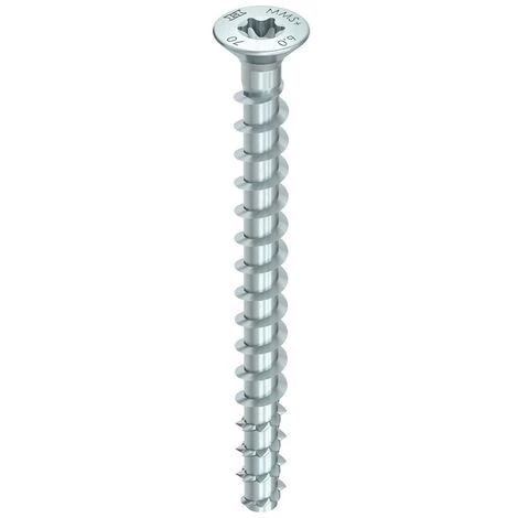 HECO SCHRAUBEN HECO MULTI MONTI Plus F Vis D'ancrage 5,0 X 60 Mm, Vis à Béton, Tête Fraisée, T-Drive, Galvanisée Bleue, A2K, 200 Pcs. ( 54267 ) 1 HECO SCHRAUBEN HECO MULTI MONTI Plus F Vis D'ancrage 5,0 X 60 Mm, Vis à Béton, Tête Fraisée, T-Drive, Galvanisée Bleue, A2K, 200 Pcs. ( 54267 )