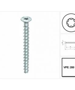 HECO SCHRAUBEN HECO MULTI MONTI Plus F Vis D'ancrage 5,0 X 60 Mm, Vis à Béton, Tête Fraisée, T-Drive, Galvanisée Bleue, A2K, 200 Pcs. ( 54267 ) 8 HECO SCHRAUBEN HECO MULTI MONTI Plus F Vis D'ancrage 5,0 X 60 Mm, Vis à Béton, Tête Fraisée, T-Drive, Galvanisée Bleue, A2K, 200 Pcs. ( 54267 ) -HECO SCHRAUBEN Soldes 2022 42182382 4