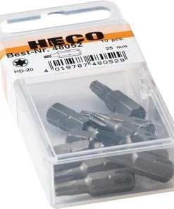 HECO SCHRAUBEN HECO-Boite D'zmbouts HD-20 - Blister 10