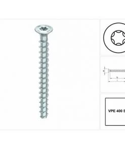HECO SCHRAUBEN HECO MULTI MONTI Plus F Vis D'ancrage, 5,0 X 40 Mm, Vis à Béton, Tête Fraisée, T-Drive, Zingué Bleu, A2K, 400 Pcs. (2x 54265) 9 HECO SCHRAUBEN HECO MULTI MONTI Plus F Vis D'ancrage, 5,0 X 40 Mm, Vis à Béton, Tête Fraisée, T-Drive, Zingué Bleu, A2K, 400 Pcs. (2x 54265) -HECO SCHRAUBEN Soldes 2022 58083523 5