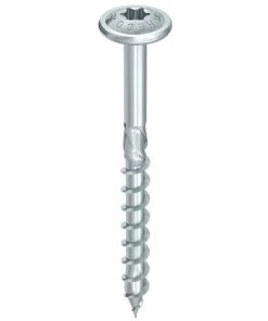 HECO SCHRAUBEN HECO TOPIX Plus Vis à Bois Professionnelle 8,0 X 220 Mm, Filetage Partiel, Tête Ronde Large, T-Drive, Zingué Bleu, A3K - 100 Pcs. (2x 61330)